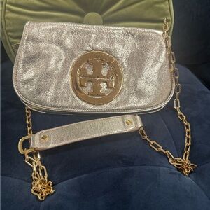 Tory Burch Gold Crossbody Bag